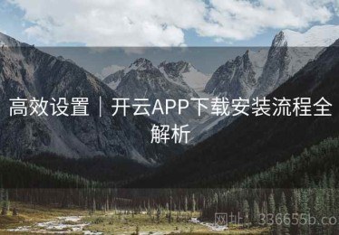 高效设置｜开云APP下载安装流程全解析