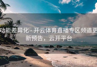 功能差异化 - 开云体育直播专区频道更新预告，云开平台