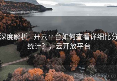 深度解析 - 开云平台如何查看详细比分统计？，云开放平台