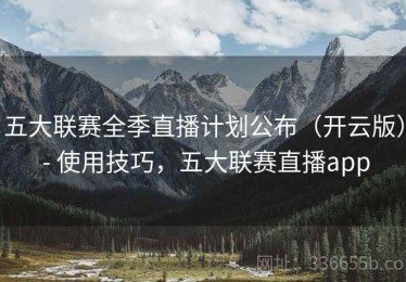 五大联赛全季直播计划公布（开云版） - 使用技巧，五大联赛直播app