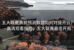 五大联赛赛前预测数据如何对接开云？ - 高清观看指南，五大联赛最佳开局