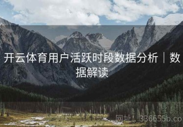 开云体育用户活跃时段数据分析｜数据解读