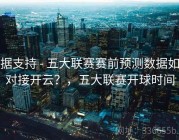 数据支持 - 五大联赛赛前预测数据如何对接开云？，五大联赛开球时间