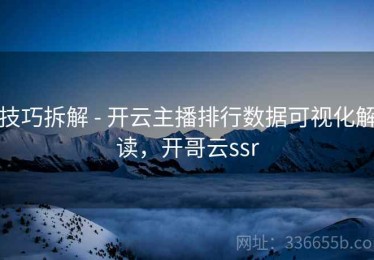 技巧拆解 - 开云主播排行数据可视化解读，开哥云ssr