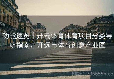 功能速览｜开云体育体育项目分类导航指南，开远市体育创意产业园